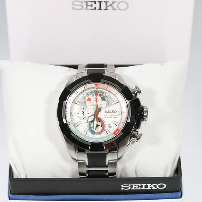 Seiko Men's Quartz Chronograph Velatura Yachting Timer Watch SPC145P1 - Chronobuy