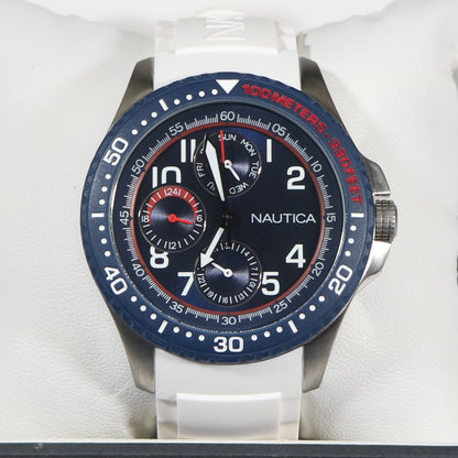 Nautica Men's Sports Multifunction Blue Dial Quartz Watch A13683G