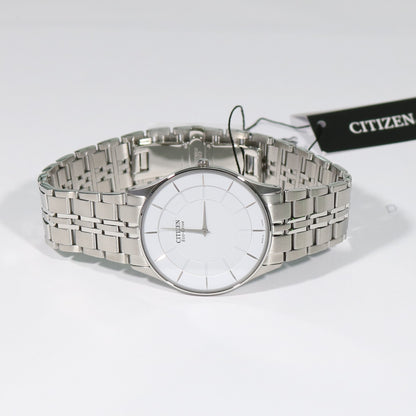 Citizen Eco-Drive Sapphire Stiletto Ultra Thin White Dial Men's Watch AR3010-65A - Chronobuy