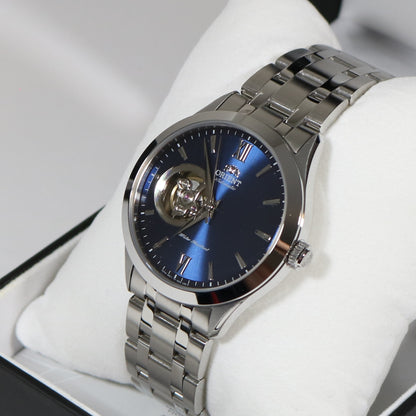 Orient Men's Open Heart Blue Dial Automatic Watch AG03001D