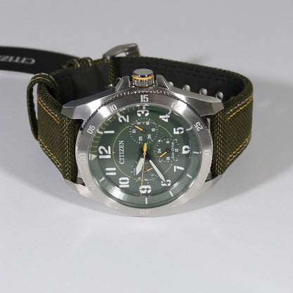 Citizen Eco Drive Green Military Style Men's Watch BU2030-09W - Chronobuy