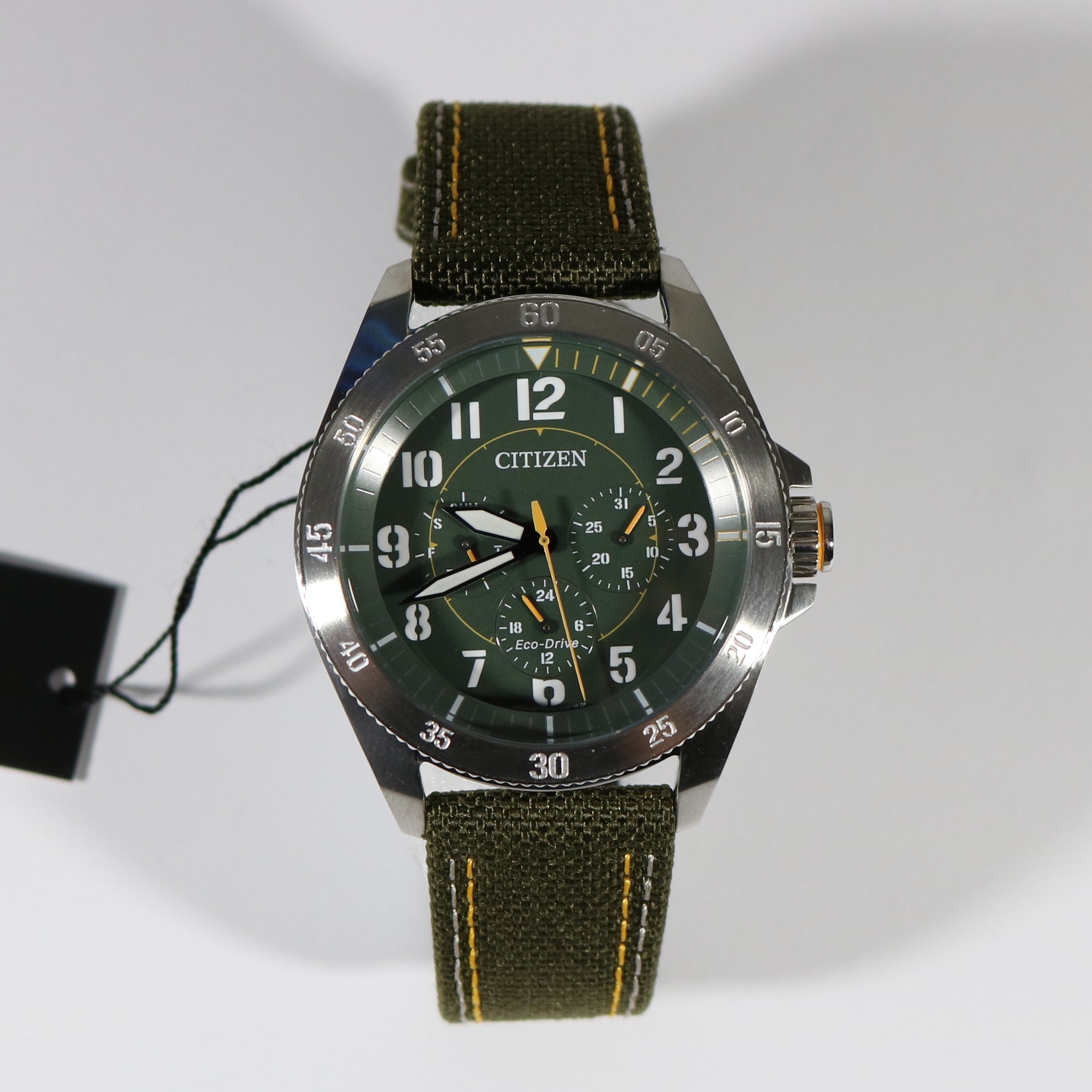 Citizen Eco Drive Green Military Style Men's Watch BU2030-09W - Chronobuy