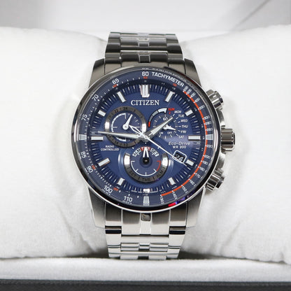 Citizen Eco-Drive PCAT Controlled Chronograph Blue Dial Watch CB5880-54L