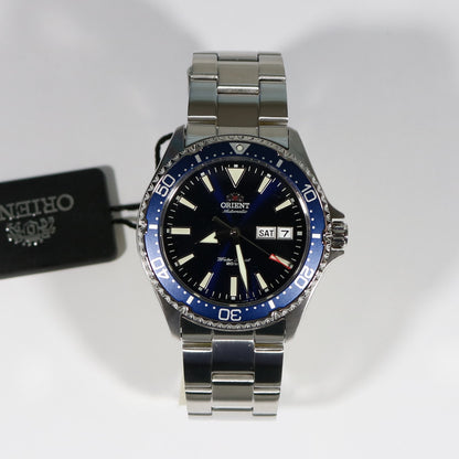 Orient Kamasu Stainless Steel Automatic Blue Dial Diver Men's Watch RA-AA002L - Chronobuy