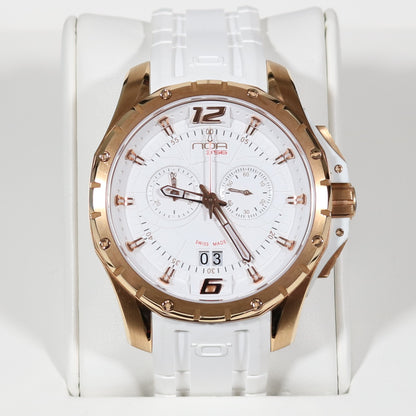 N.O.A Quartz Rose Gold Tone Stainless Steel White Dial Men's Watch NW-SKCH003