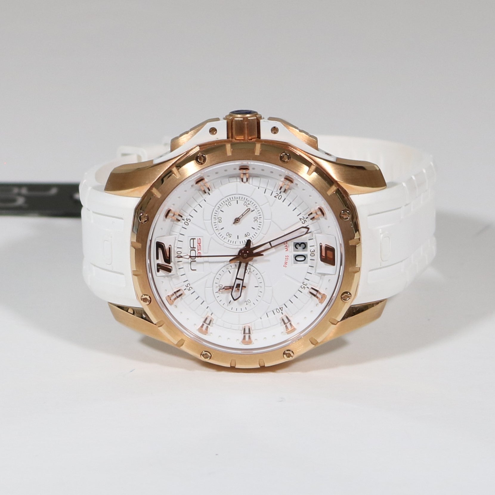 N.O.A Quartz Rose Gold Tone Stainless Steel White Dial Men's Watch NW-SKCH003