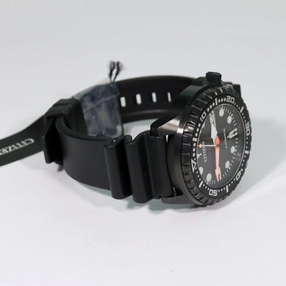 Citizen Men's Automatic 100 meters Black IP Watch NH8385-11E - Chronobuy