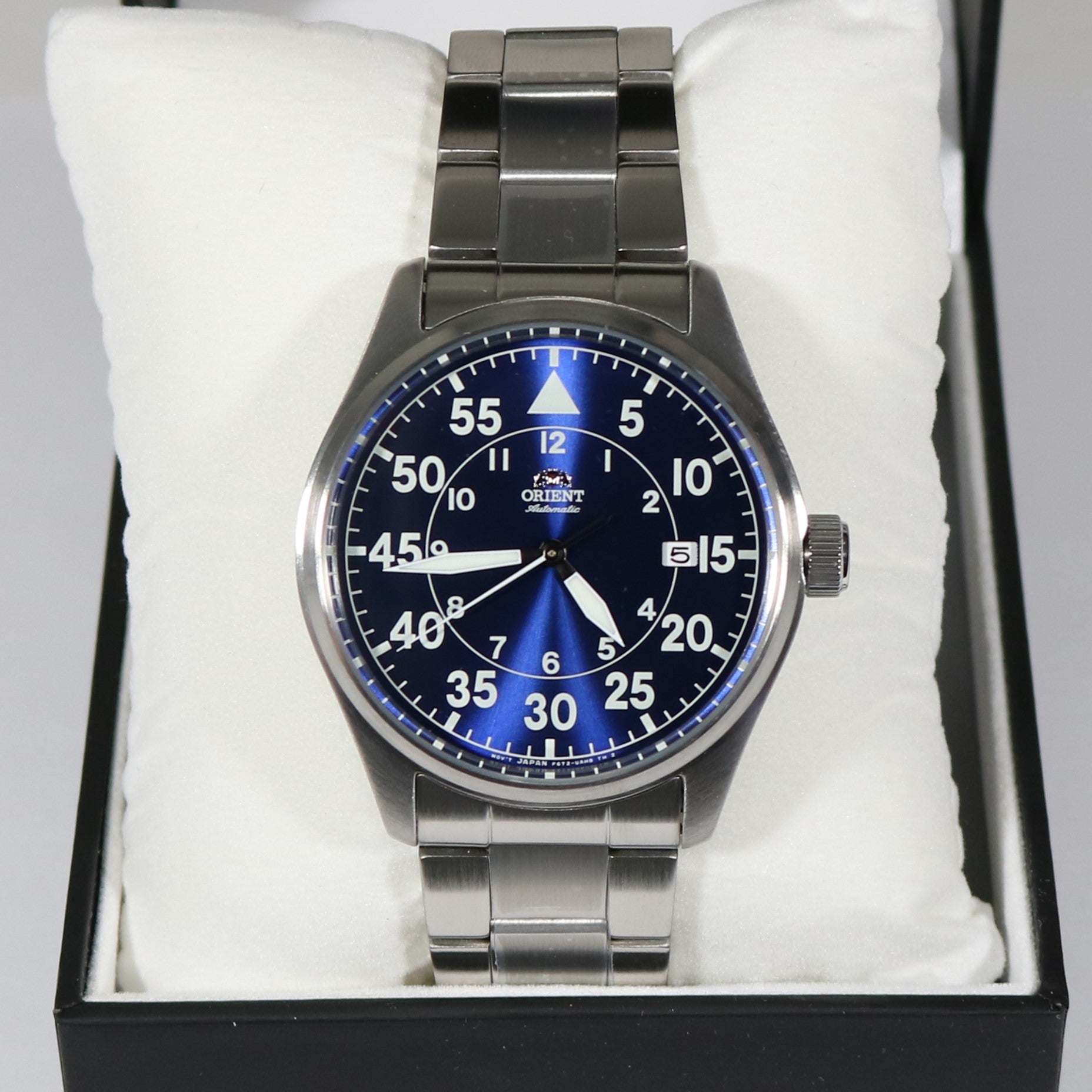 Orient Automatic Blue Dial Aviator Flight Men's Watch RA-AC0H01L10B