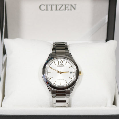 Citizen Women's Eco Drive Silver Dial Elegant Watch FE6124-85A