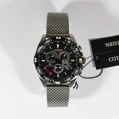 Citizen Promaster Navihawk Eco Drive Men's Mesh Bracelet Watch CB5840-59E