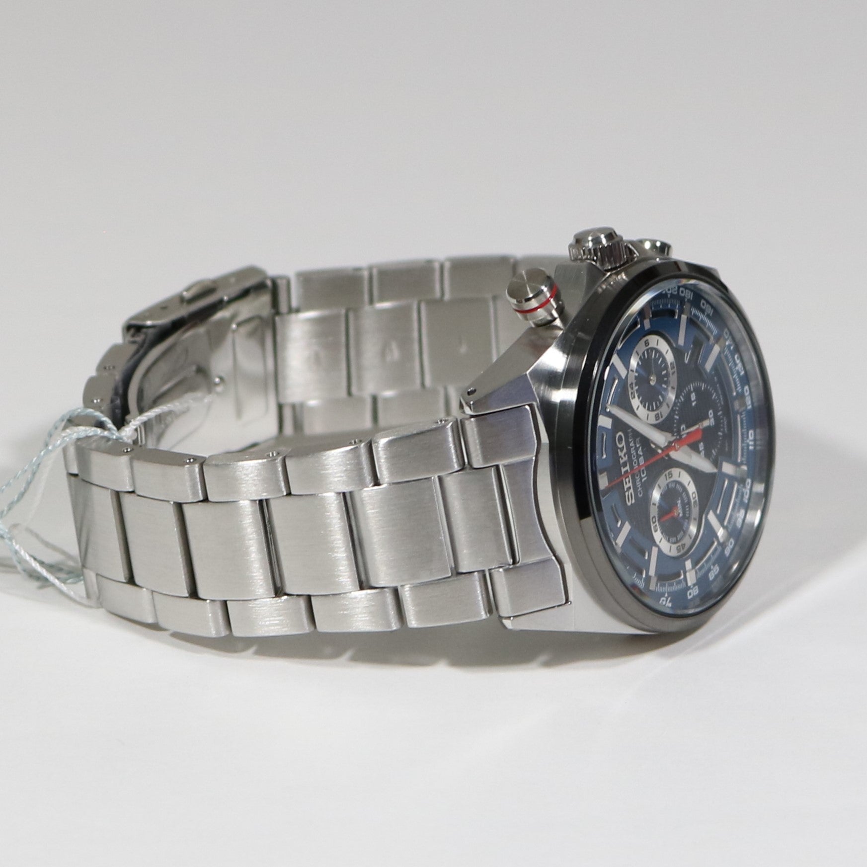 SSB407P – Dial Chronobuy Chronograph Quartz Men\'s Seiko Stainless Blue Steel Watch