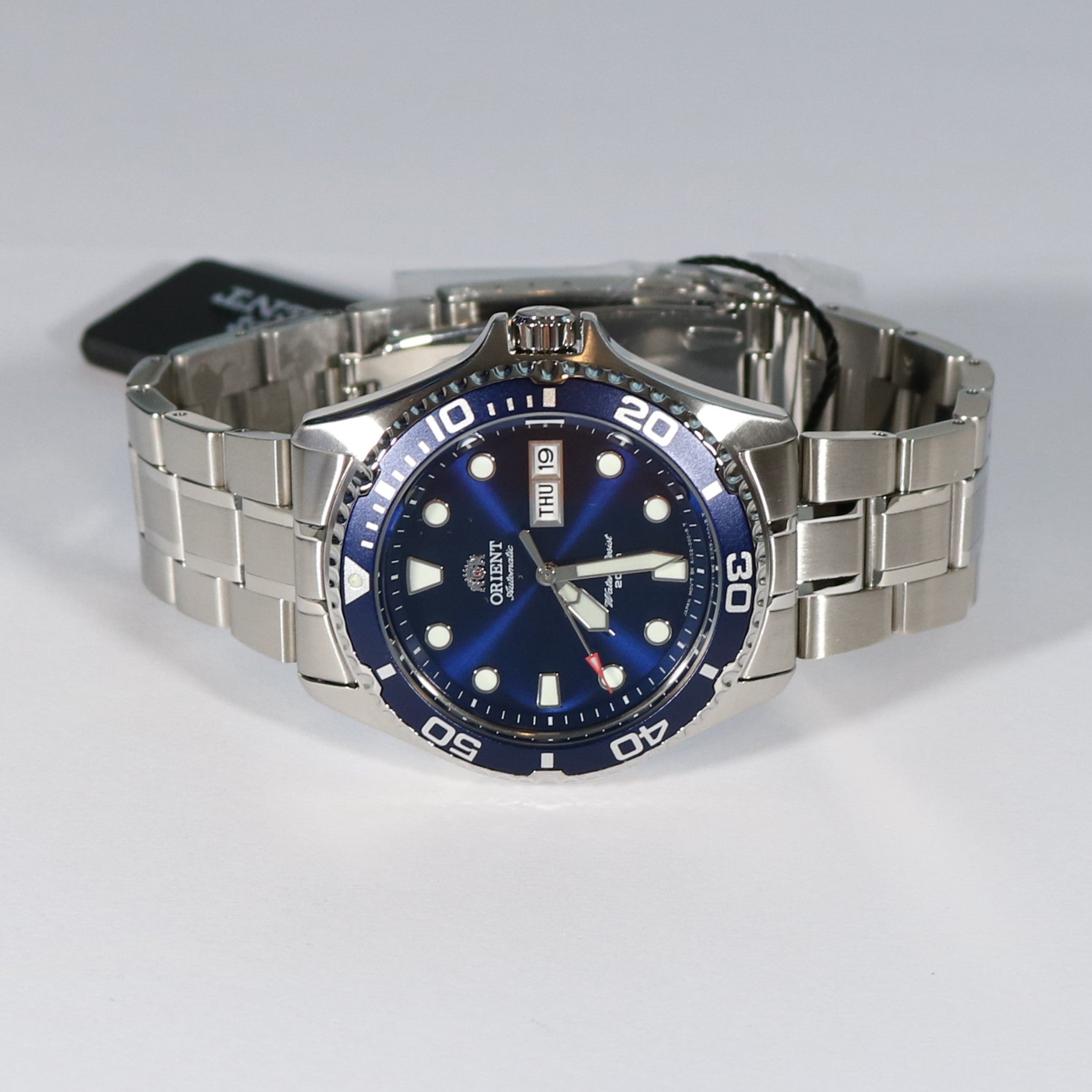 Orient Ray II Men's Blue Dial Automatic Stainless Steel Watch FAA02005D9 - Chronobuy