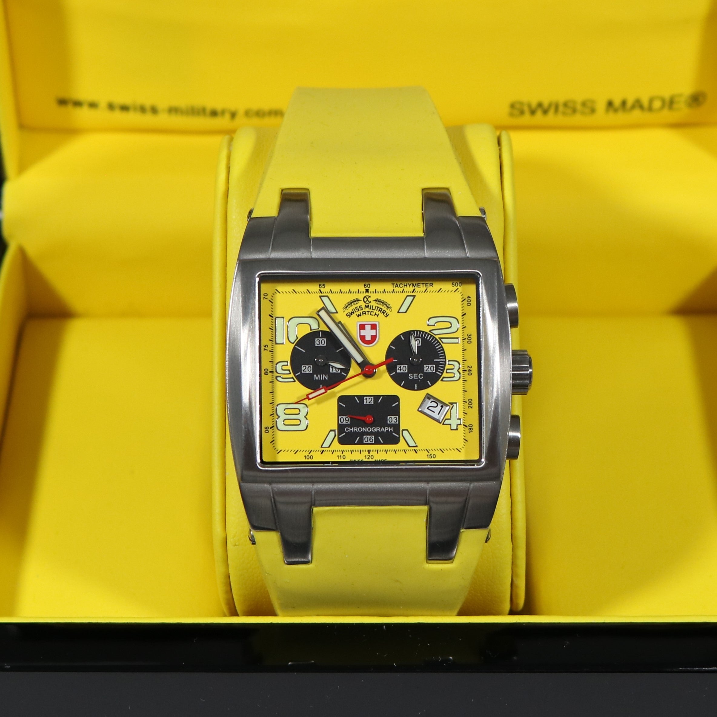 Swiss Military Navy Seals Swiss Made Men's Chronograph Yellow Watch SM1848