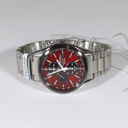 Seiko Prospex Solar Chronograph Red Dial Men's Watch SSC771P1