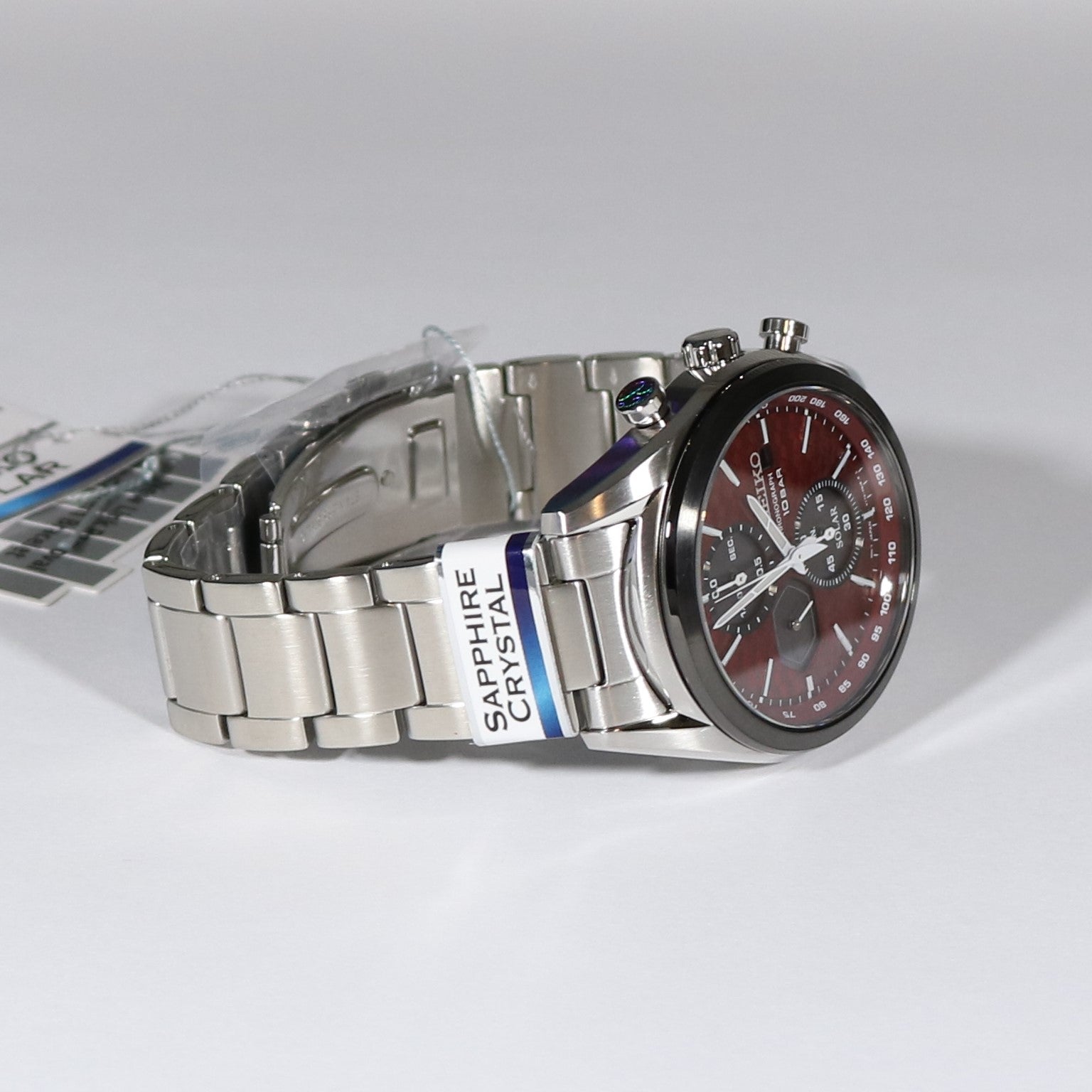 Seiko Prospex Solar Chronograph Red Dial Men's Watch SSC771P1