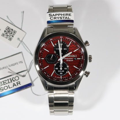 Seiko Prospex Solar Chronograph Red Dial Men's Watch SSC771P1