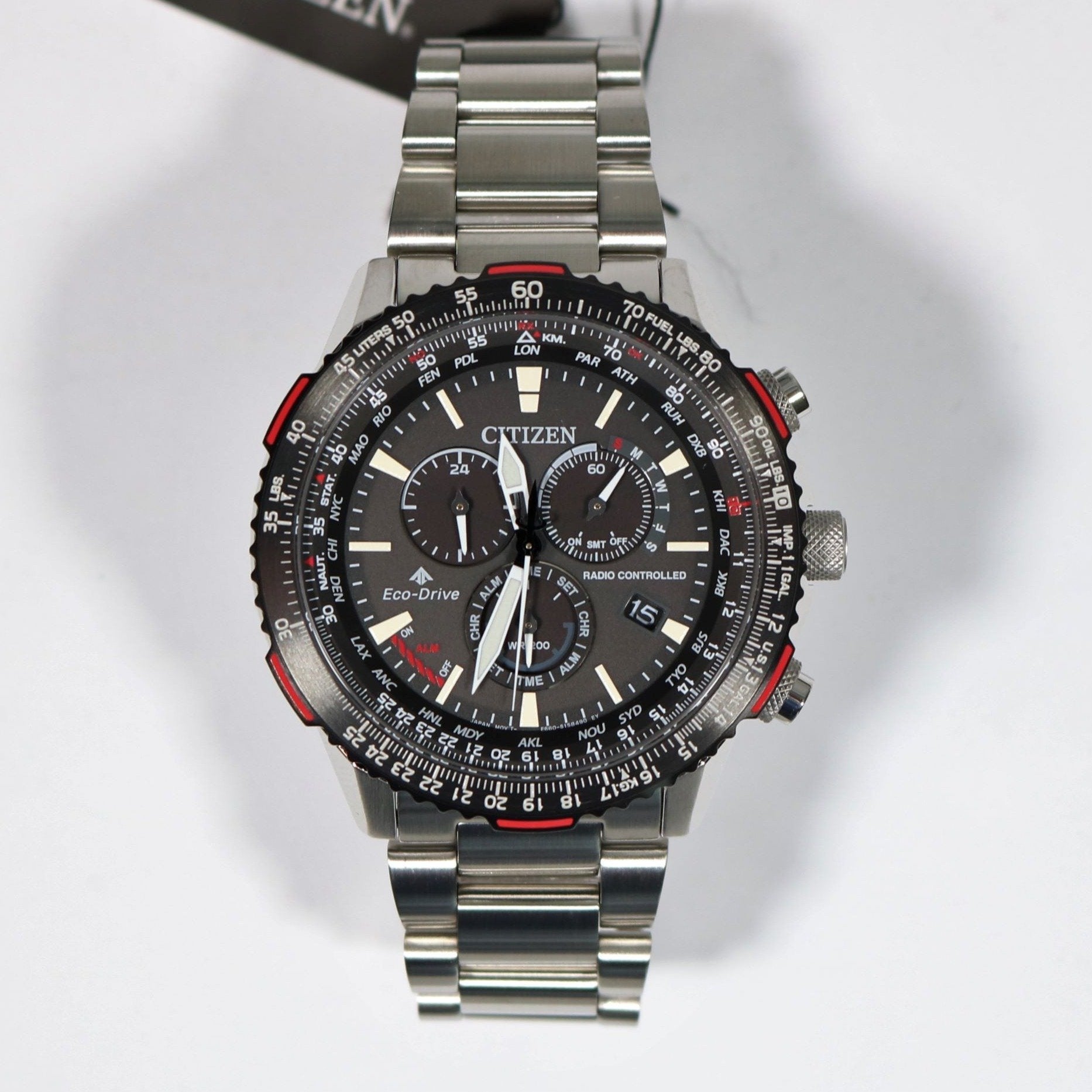 Citizen Promaster Eco-Drive Radio Controlled Chronograph Men's Watch CB5001-57E - Chronobuy