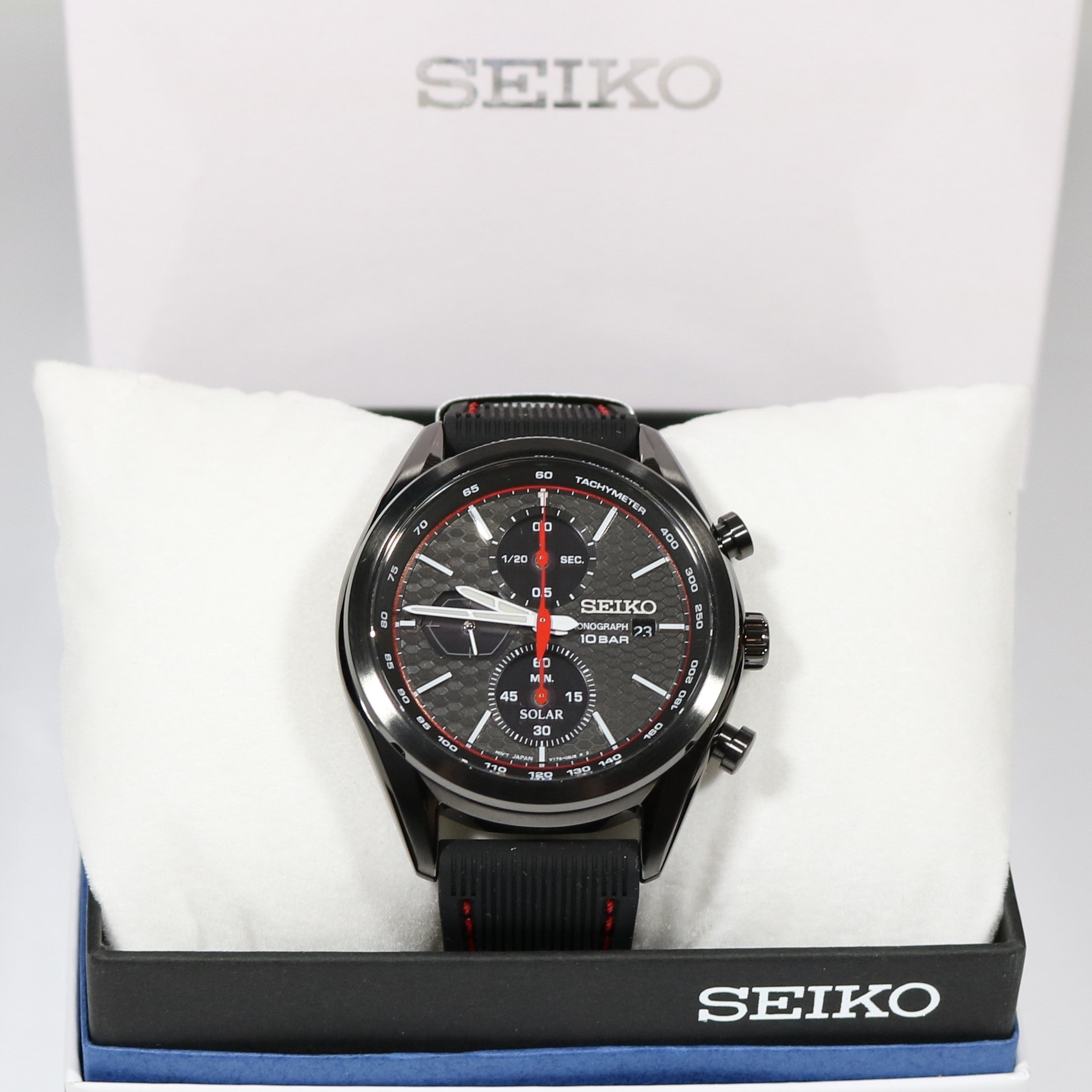 Seiko Prospex Solar Black Dial Chronograph Men's Watch SSC777P1