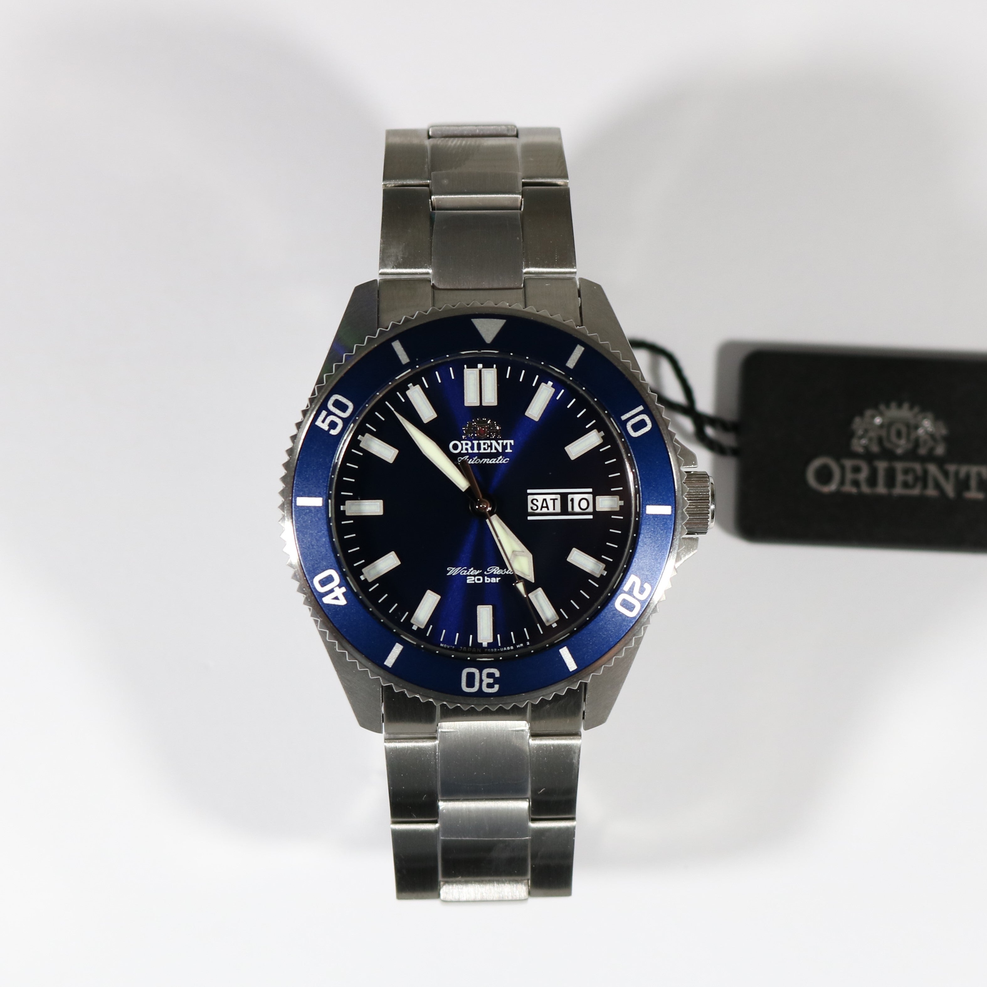 Orient Kanno Blue Dial Stainless Steel Diver Men's Watch RA-AA0009L19B