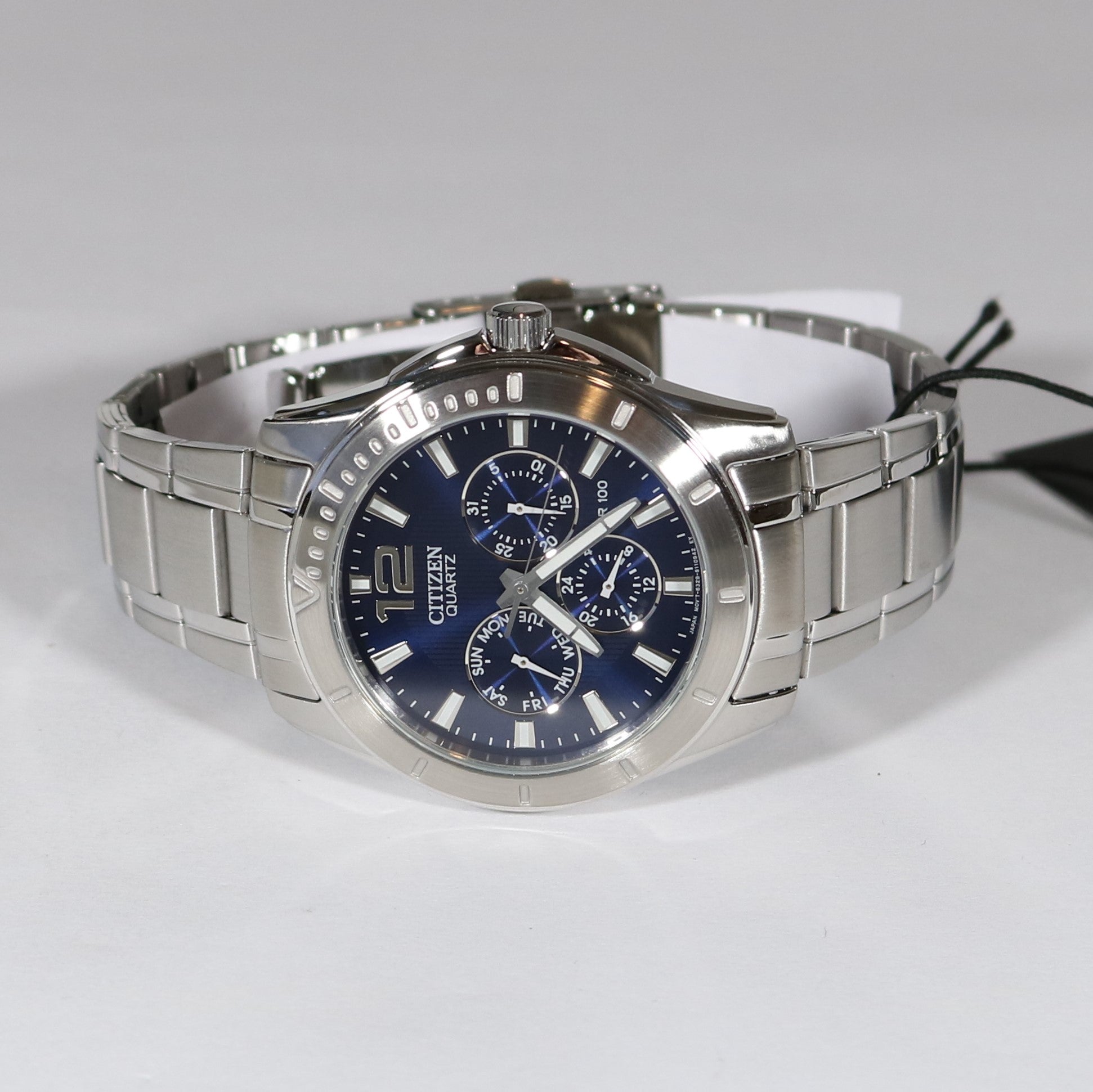 Citizen Quartz Stainless Steel Blue Dial Men's Watch AG8300-52L