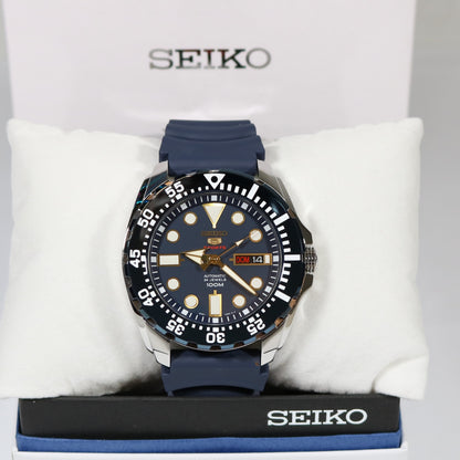 Seiko Men's Diver Automatic Blue Dial And Rubber Men's Watch SRP605K2 - Chronobuy