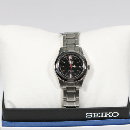 Seiko 5 Automatic Black Dial Stainless Steel Women's Watch SYMK17K1