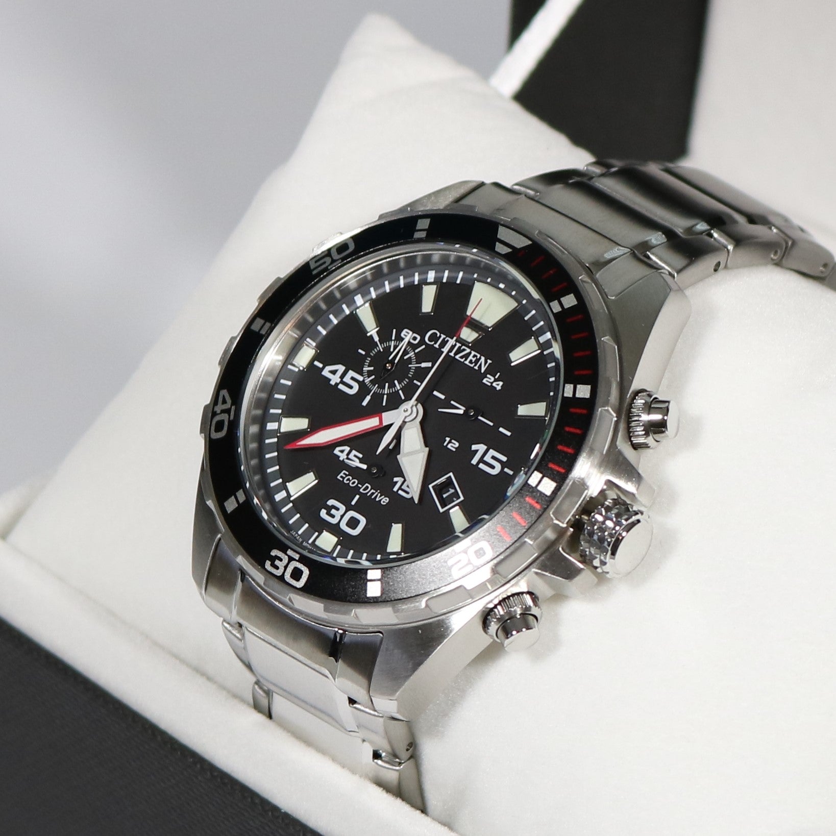 Citizen Chronograph Wristwatch Eco-Drive Solar Men's Watch AT2430-80E - Chronobuy