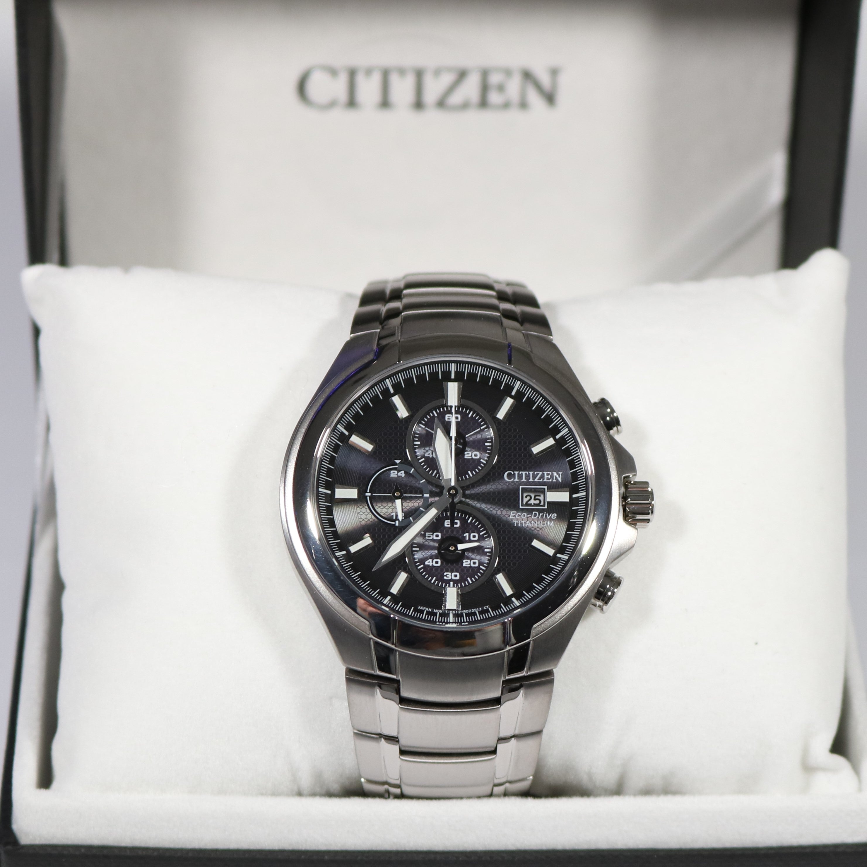 Citizen Super Titanium Grey Dial Chronograph Men's Watch CA0700-86E 2