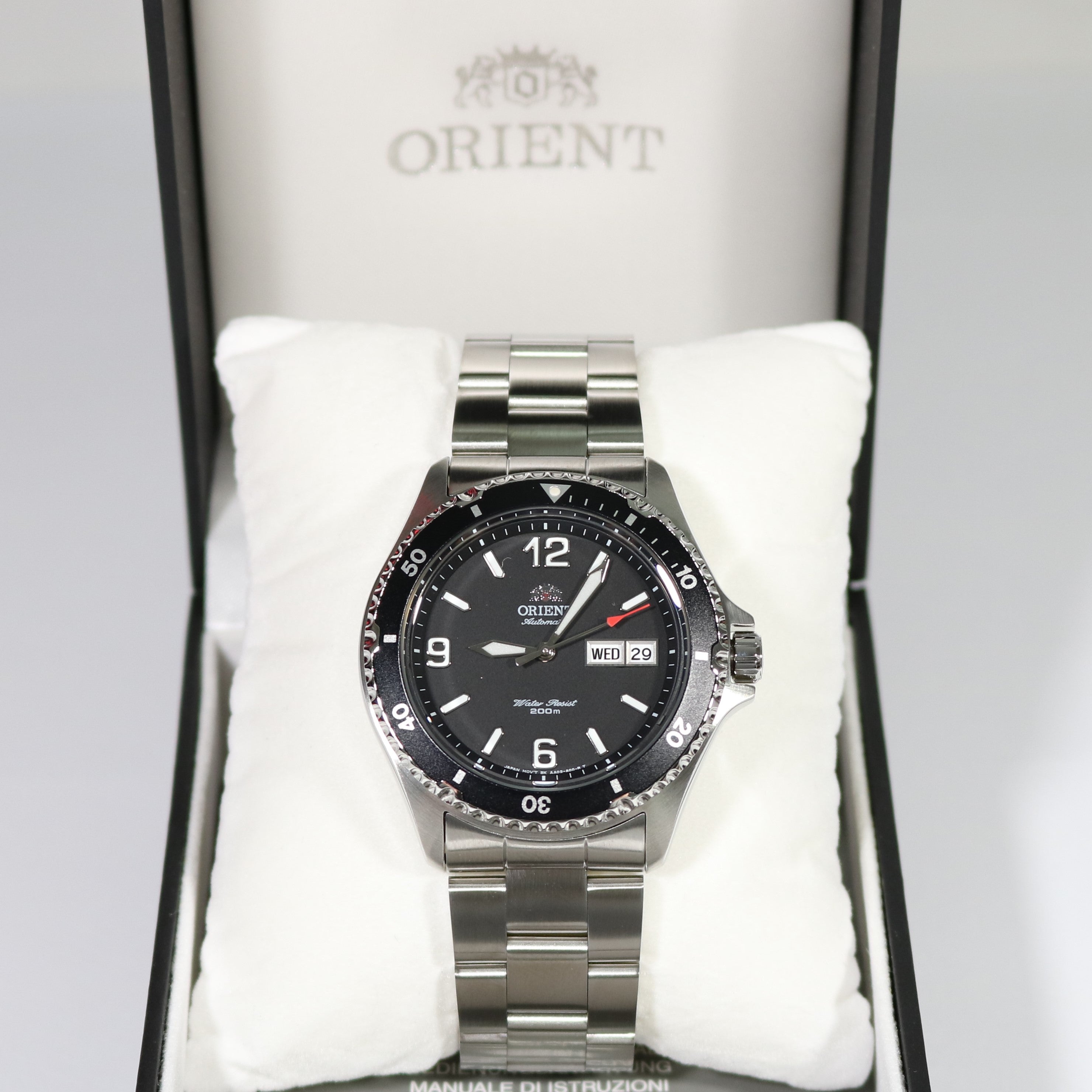 Orient Mako II Automatic Men's Black Dial Watch FAA02001B9