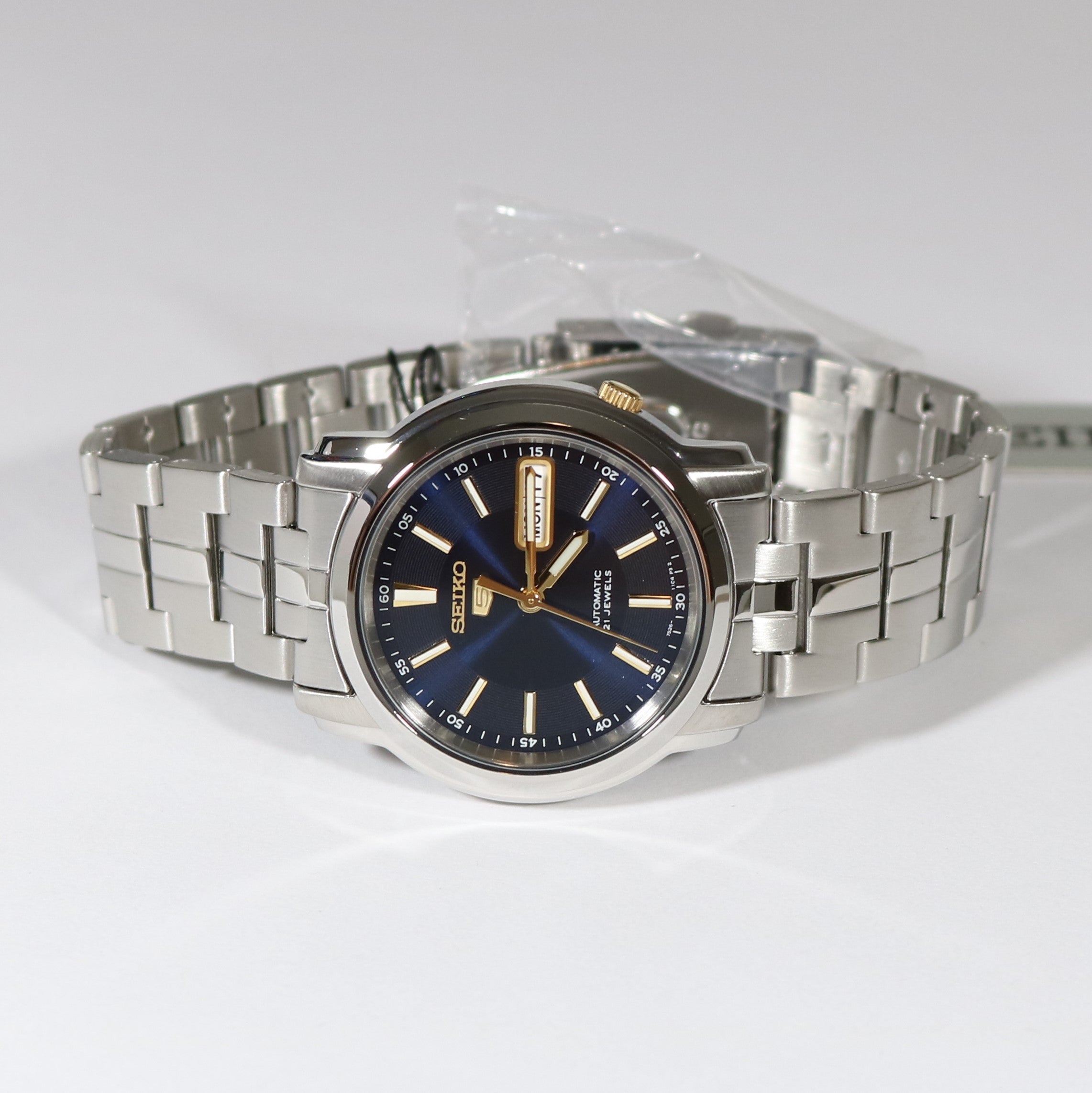 Seiko 5 Automatic Blue Dial Men's Stainless Steel Watch SNKL79K1