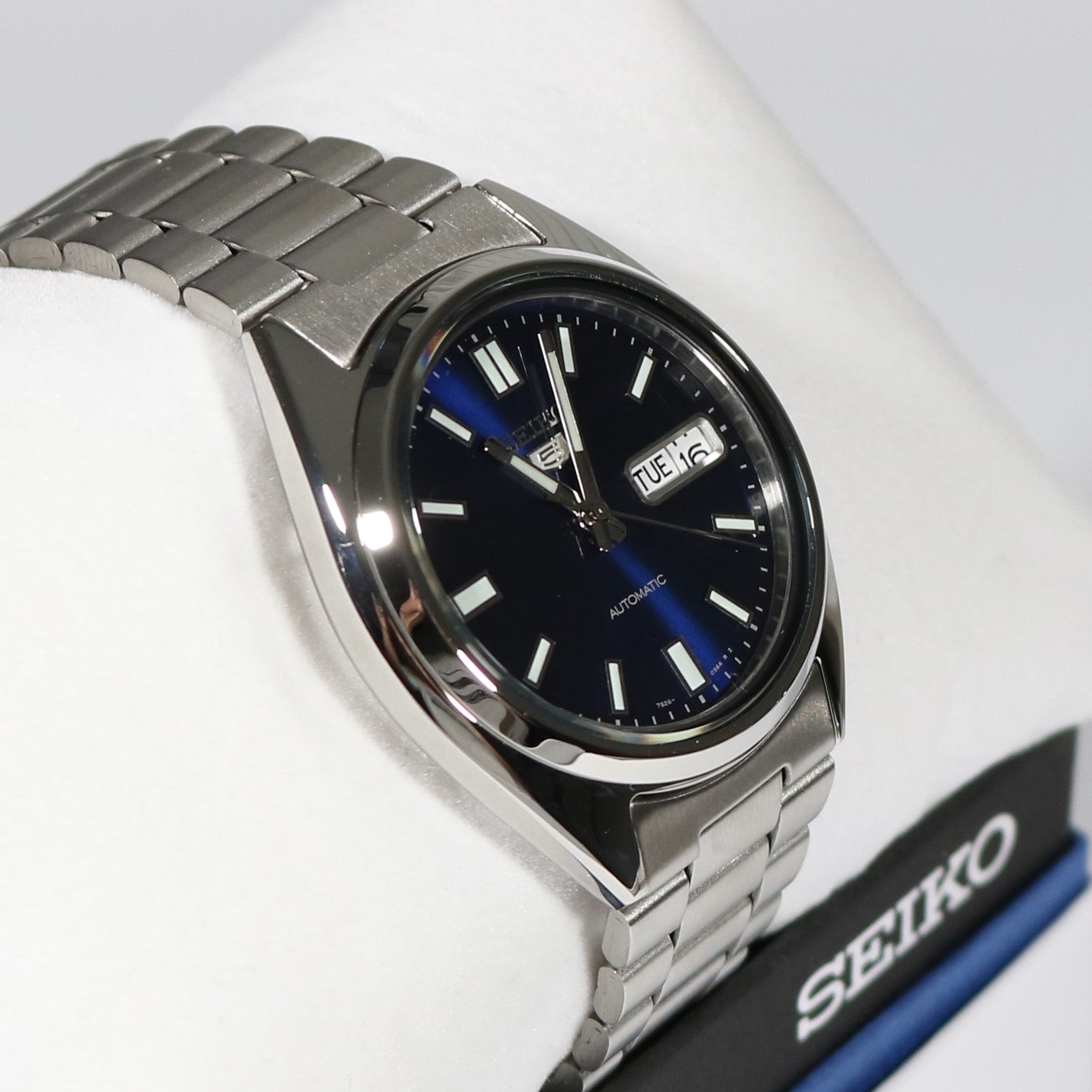 Zelfgenoegzaamheid Mededogen Variant Seiko 5 Automatic Blue Dial Stainless Steel 21 Jewels Men's Watch SNXS –  Chronobuy