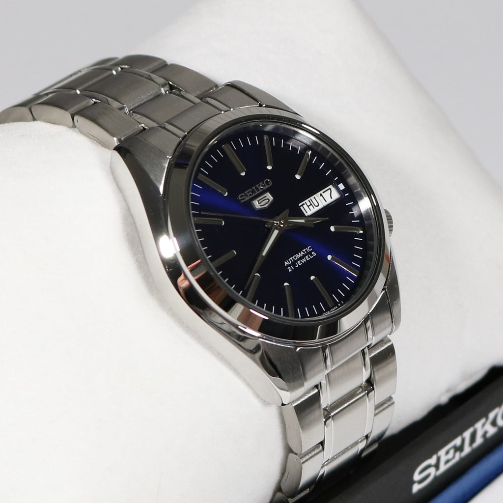 Modderig betreuren Adviseur Seiko 5 Men's Automatic 21 Jewels Blue Dial Watch SNKL43K1 – Chronobuy