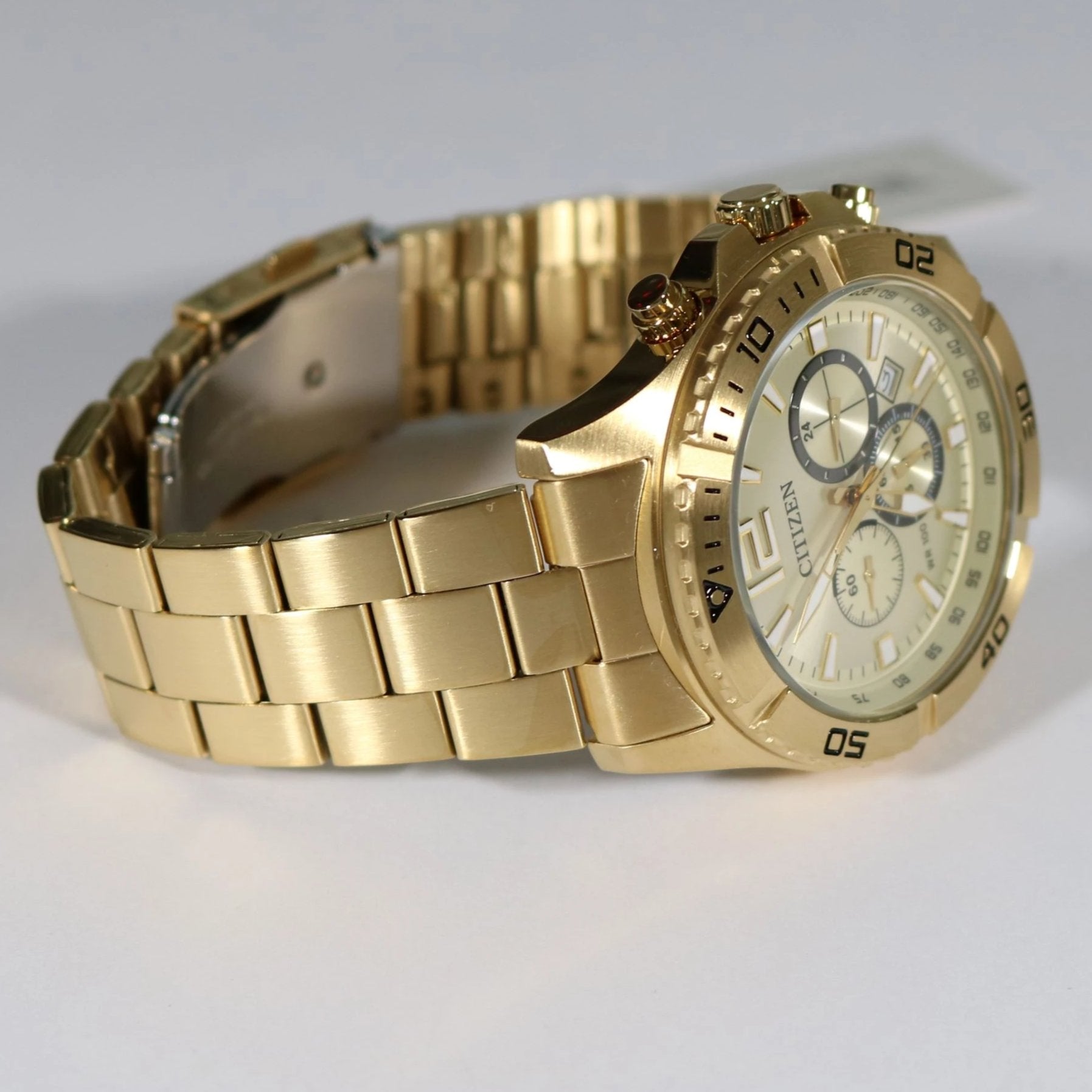 CITIZEN Men's Gold Stainless Steel Quartz Watch AN8122-51P - Chronobuy