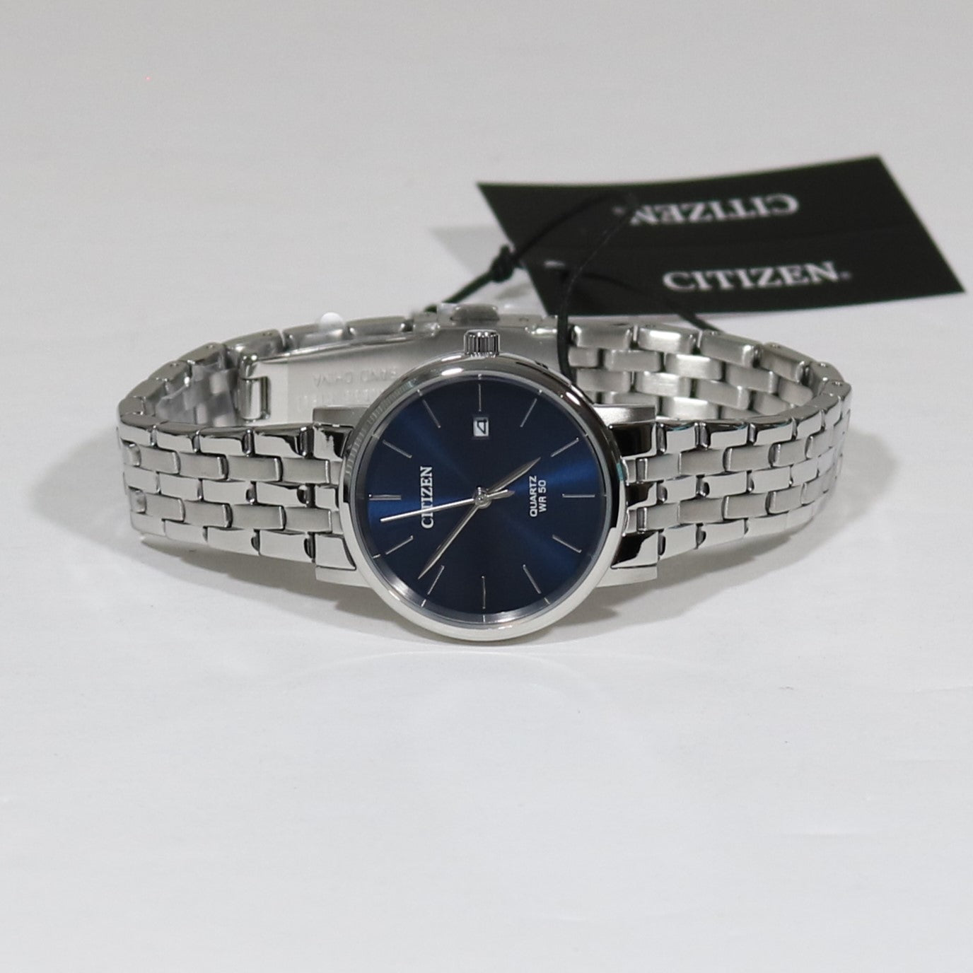 Citizen Quartz Women's Dress Blue Dial Stainless Steel Watch EU6090-54L