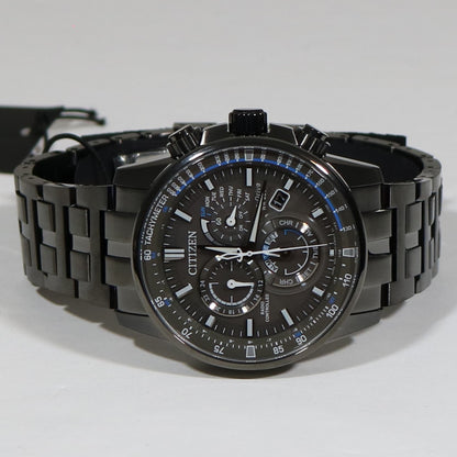 Citizen Eco-Drive PCAT Controlled Chronograph Black Dial Watch CB5887-55H