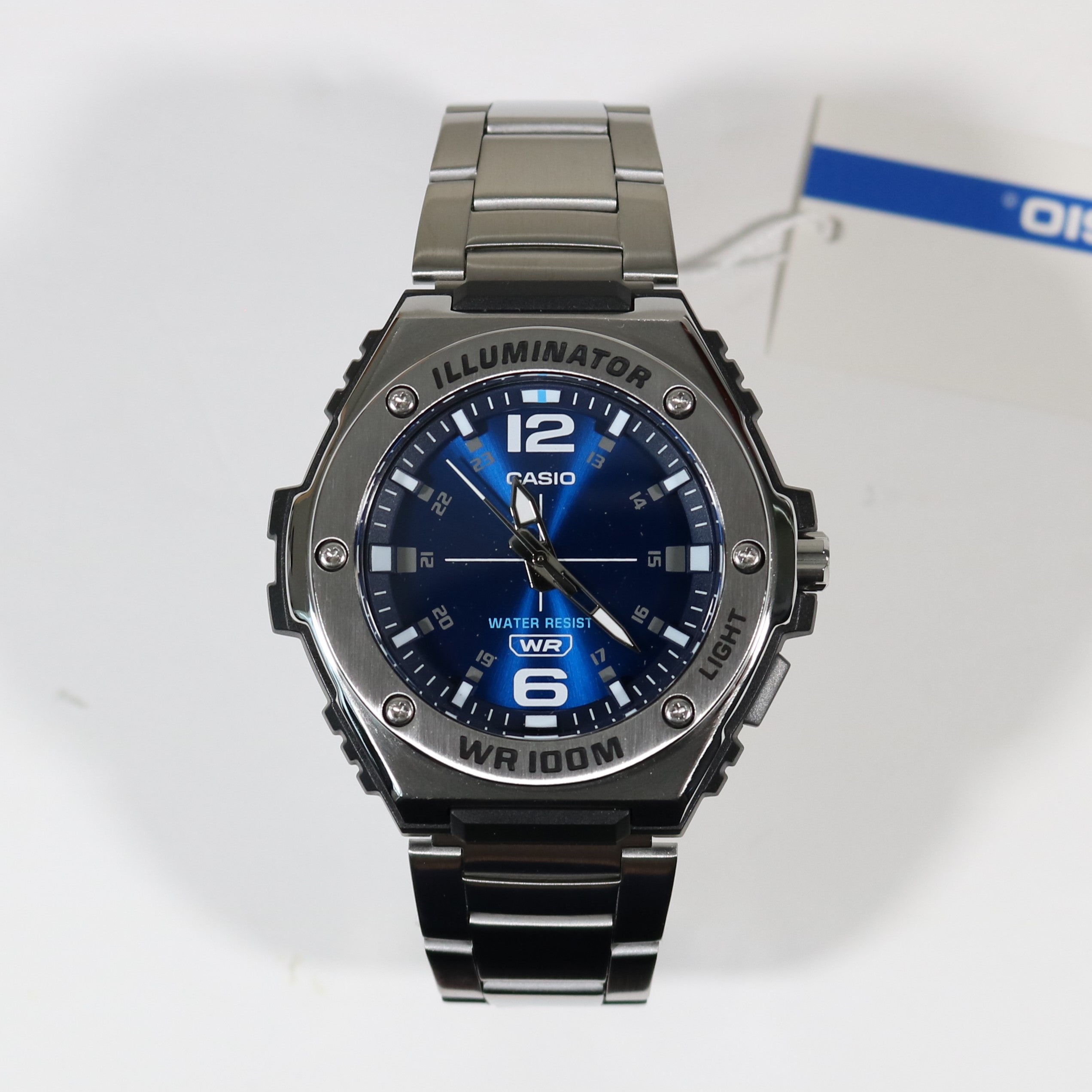 Casio Illuminator Blue Dial Stainless Steel Men's Watch MWA-100HD-2AVEF