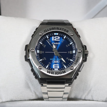 Casio Illuminator Blue Dial Stainless Steel Men's Watch MWA-100HD-2AVEF