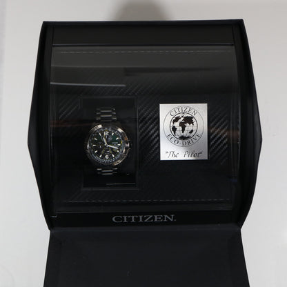 Citizen Eco Drive Men's Promaster Navihawk A-T Stainless Steel Watch AT8227-56X