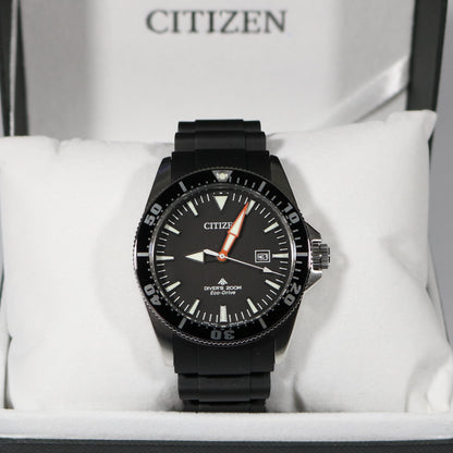 Citizen Promaster Sea Stainless Steel Men's Black Rubber Strap Watch BN0100-42E