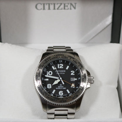 Citizen Eco Drive Promaster World Time GMT Men's Watch BJ7100-82E - Chronobuy