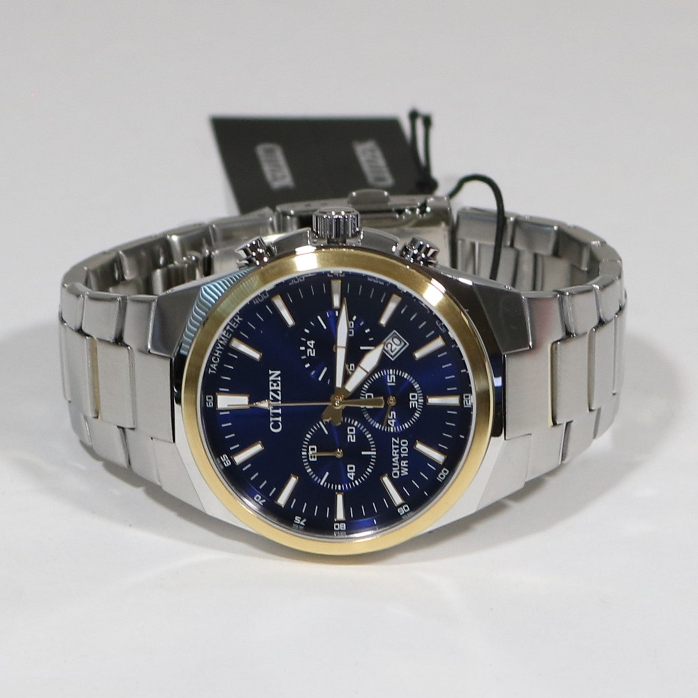 Citizen Men's Quartz Two Tone Stainless Steel Blue Dial Watch AN8176-52L