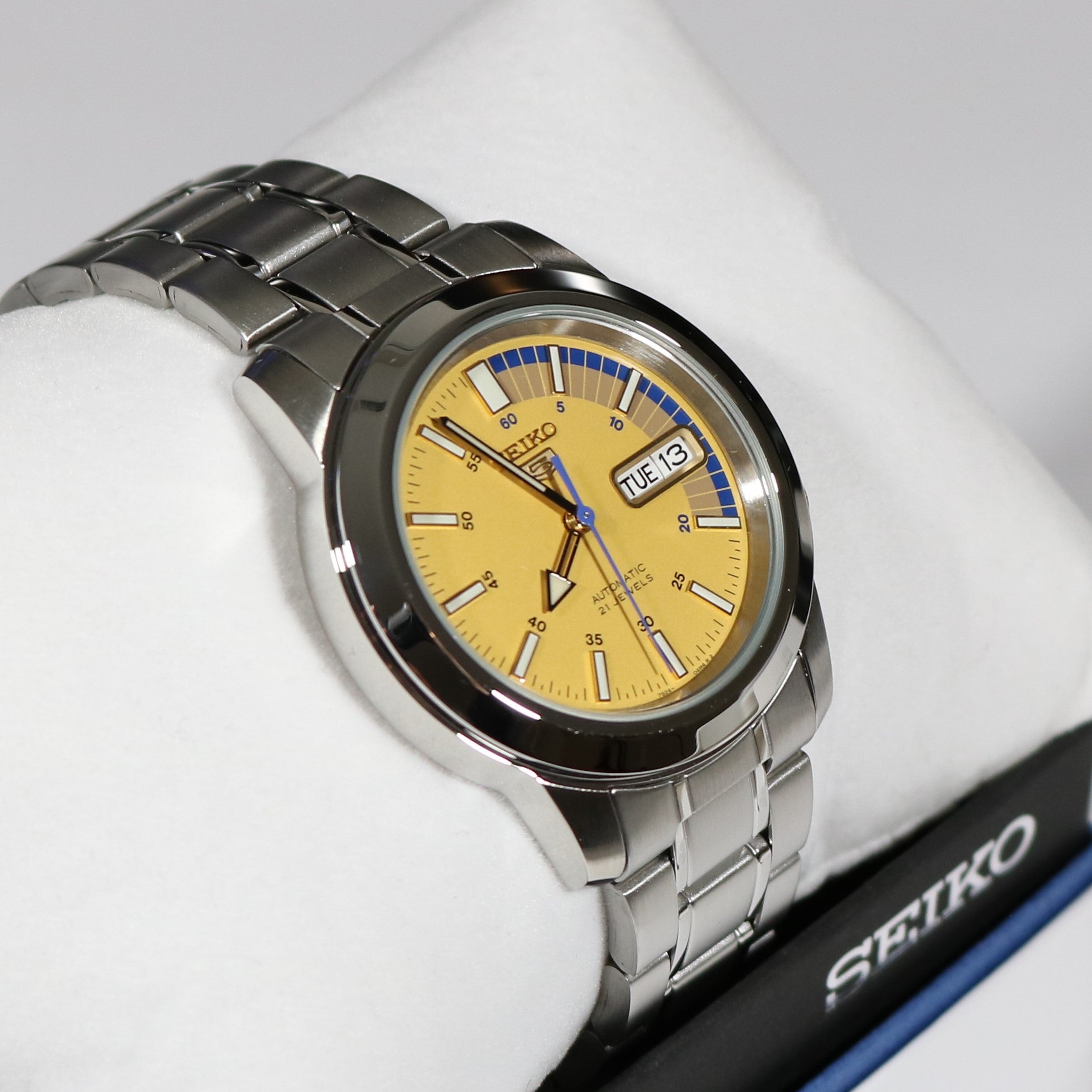 Seiko 5 Sports Yellow Dial Men's Automatic Watch SNKK29K1