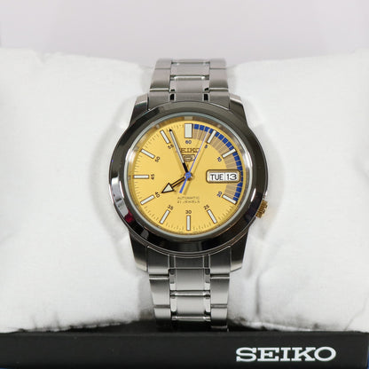 Seiko 5 Sports Yellow Dial Men's Automatic Watch SNKK29K1