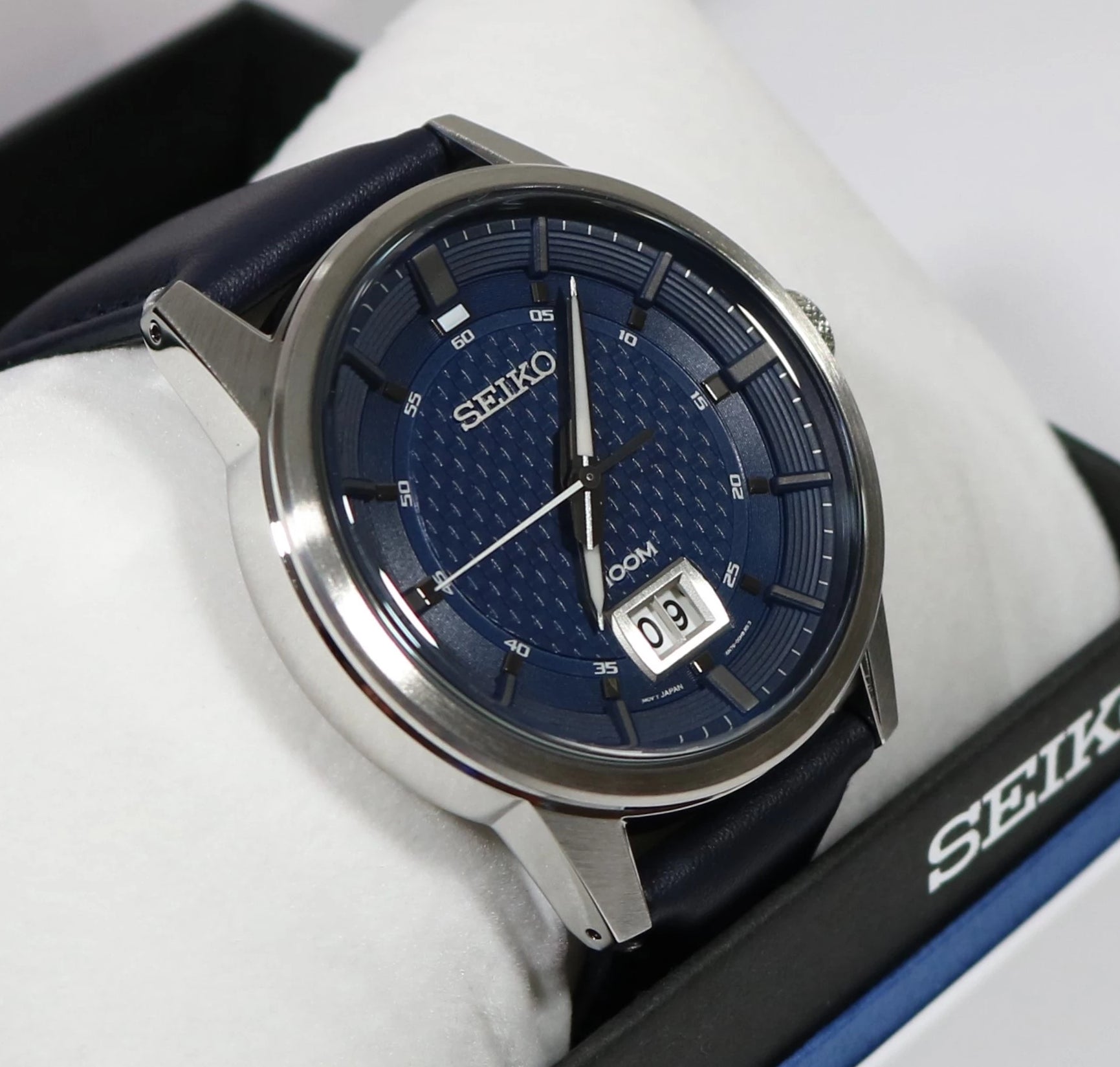 Seiko Quartz Analog Display Blue Strap Men's Watch SUR287P1 - Chronobuy