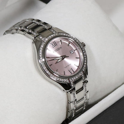 Citizen Eco-Drive Stainless Steel Pink Dial Women's Watch FE1230-51X