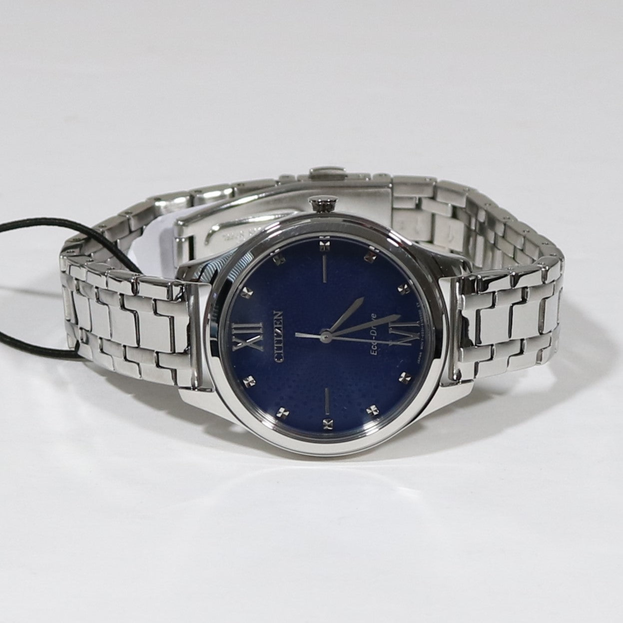 Citizen Eco Drive Elegant Women's Blue Dial Stainless Steel Dress Watch EM0500-73L