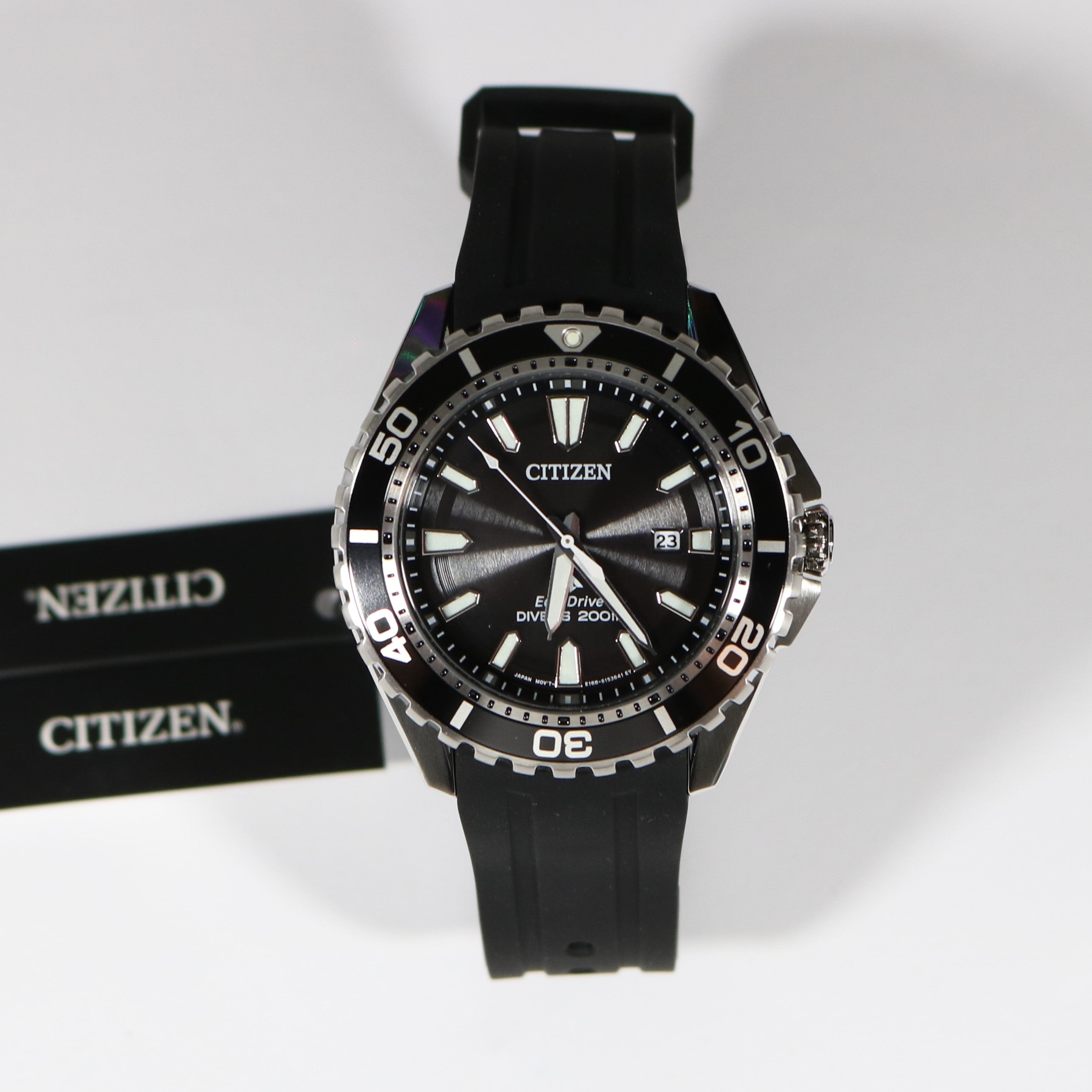 Citizen Eco Drive Promaster Black Dial 200M Divers Watch BN0190-15E