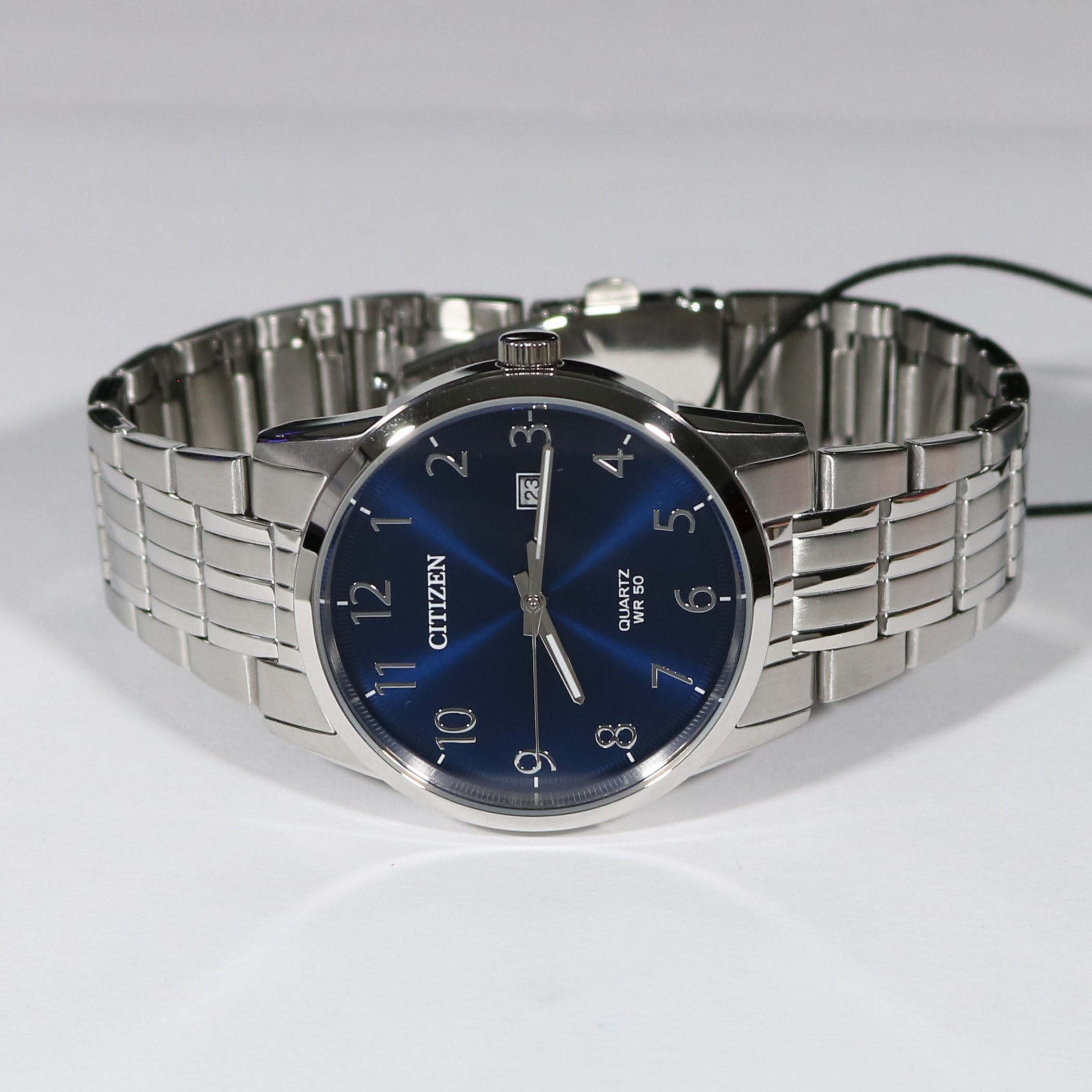 Citizen Men's Blue Dial Quartz Stainless Steel Dress Watch BI5000-52L