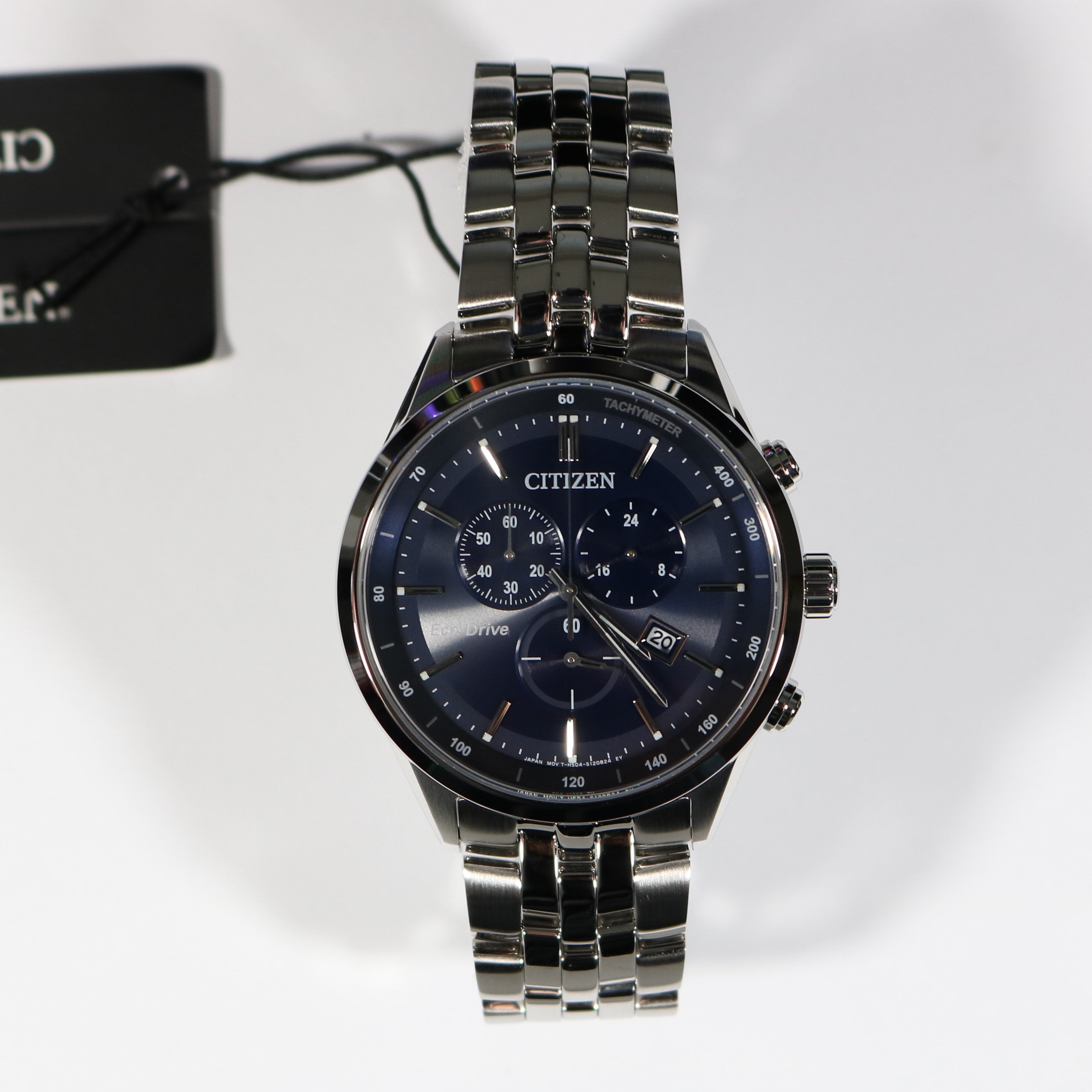 Citizen Eco Drive Blue Dial Chronograph Men's Dress Watch AT2141-52L