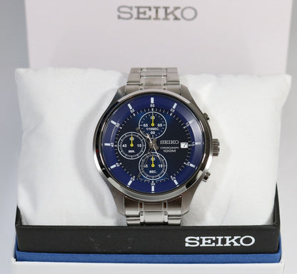 Seiko Stainless Steel Men's Quartz Neo Sports Chronograph Watch SKS537P1 - Chronobuy